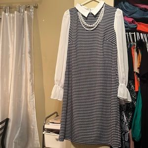 Houndstooth business dress